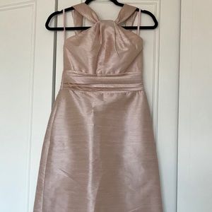 Blush shimmer dress